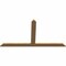 Ekena Millwork Portland Timber Gable Bracket, Western Red Cedar, 84"W x 45"H x 1 1/2"D x 5 1/2"F, 13/12 Pitch GBW084X45X0206POR00SWR - alternate 5